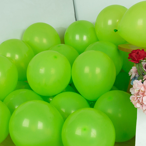 2克10寸商场酒吧球婚房派对儿童生日绿色装饰气球