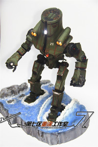 neca 环太平洋 18寸  切尔诺阿尔法 俄罗斯猎人 场景