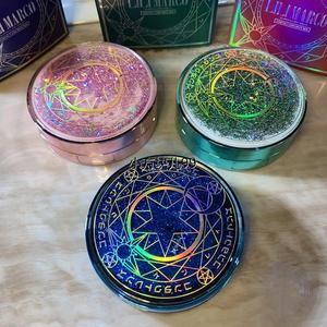 魔法阵少女心小樱流沙隐形眼镜盒可爱眼镜伴侣盒双联盒魔卡美瞳盒