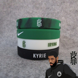 篮球球星10号凯里欧文kyrieirving标志耐标运动手环夜光腕带球