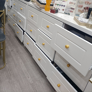 美甲地柜矮柜边柜收纳柜指甲油柜子产品落d地柜美甲低柜货柜储存