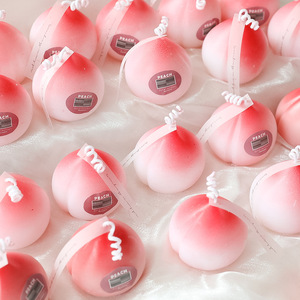 水蜜桃子香薰蜡烛灯ins网红家居饰品摆件拍摄道具生日礼物伴手礼