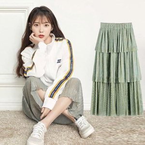 百褶裙iu