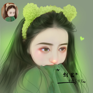 真人照片转手绘 q版卡通绘画素描肖像漫画人物设计定制作头像定制
