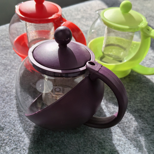 A545春之晖玻璃茶壶750ml 泡茶壶茶水分离茶具家用过滤透明水壶