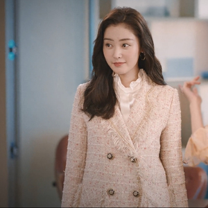 我的漂亮朋友刘文静张天爱同款衣服香风外套半身裙两件套明星定制