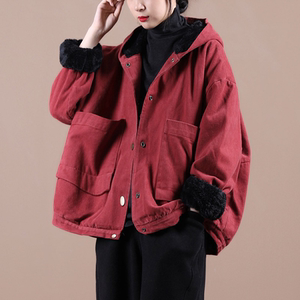 条绒外套女冬加厚