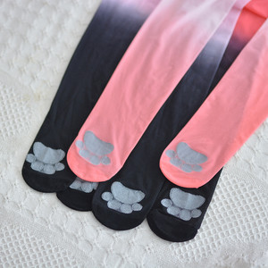 蜜桃粉色渐变丝袜y2k千禧辣妹灰黑丝性感连裤ins网红任意剪猫爪女