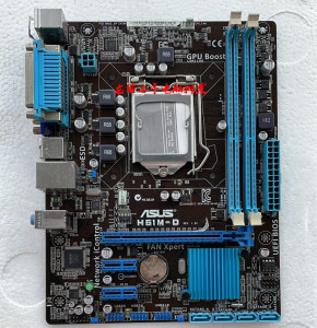 asus/华硕 h61m-d ddr3电脑 1155针主板 集成 打印串口 全固态