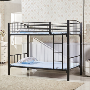 经济型铁床双人床上下铺多功能上下床双层床成人铁架床简约高低床