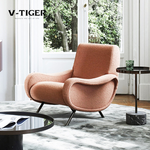 cassina意式极简扶手椅单人沙发椅lady单椅