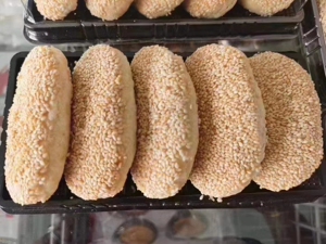 常州特产香酥小麻糕芝麻烧饼早餐半成品270片椒盐葱香面食商用