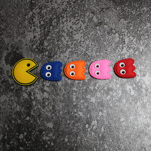 电玩橡素魔术贴章 鞋子可爱贴章 pvc防水橡胶贴 球鞋贴 背包贴