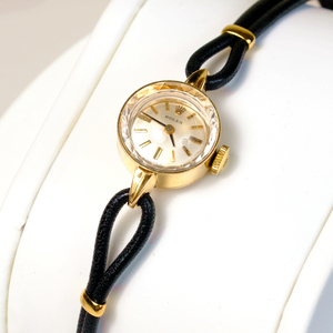 rolex劳力士60年代小表盘手动机械表万花筒18k金古董表中古女手表