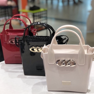 2022新款梅丽莎包包melissa金属扣纯色小方包鲶鱼包斜跨包女包