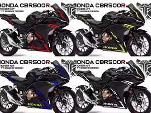 cbr500r摩托车honda贴花油箱全车版画防水拉花