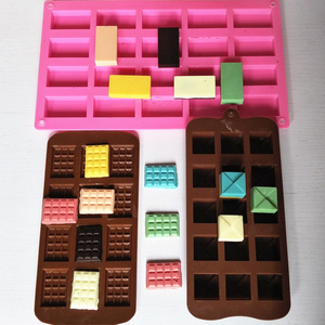 硅胶方块模diy巧克力方糖模具手工自制巧克力长方形磨华夫饼干模