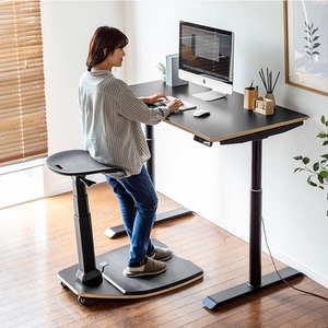 日本sanwa创意人体工学电脑椅办公椅升降站椅站立椅坐站椅吧台椅