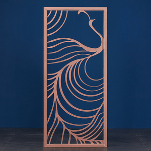 新中式大厅玄关隔断客厅屏风凤凰隔断装饰网红隔断铁艺镂空屏风