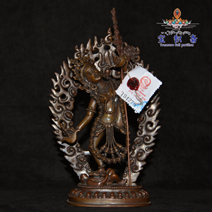 尼泊尔佛像7寸红铜那洛空行母像荼吉尼那洛巴所传空行母像