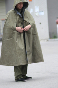 65骑兵披风雨衣 马队斗篷披风78雨衣 双面穿拍戏道具 87斗篷对越