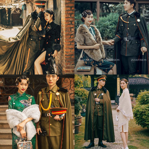 影楼主题拍照网红军装民国服装阔太太旗袍老九门少帅军阀套装旗袍