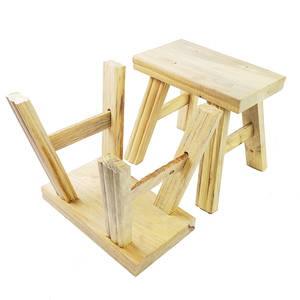 实木小木板凳纯手工松木矮凳传统榫卯结构无漆家居鲁班中式木凳子