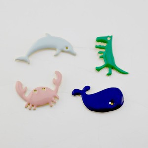 儿童少女可爱珐琅恐龙海豚鲸鱼螃蟹胸针领针徽章