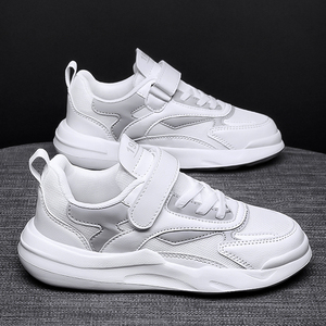 男童鞋子秋冬新款儿童小白鞋中大童运动鞋白色板鞋小学生春秋男孩