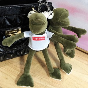 网红长腿青蛙书包包挂件毛绒玩具挂饰芝麻街玩偶艾莫公仔车钥匙扣