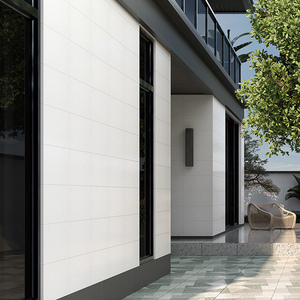 纯白色文化石外墙瓷砖300x600花园围墙阳台室外庭院别墅乡村中式