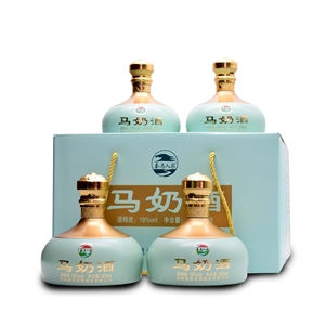 马奶酒500ml*4瓶乳白色18度正宗内蒙古特产套马人家草原奶酒家用