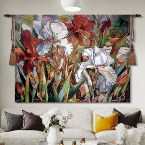 凤凰艺术挂毯 欧式提花壁毯北欧ins现代风抽象挂布客厅 花卉系列