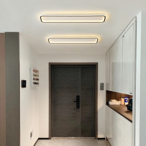 简约现代过道吸顶灯长方形led玄关长条阳台灯走廊灯北欧进门灯具