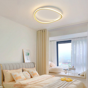 极简吸顶灯北欧灯具led圆形卧室灯房间简约现代室内圆形灯芯灯饰