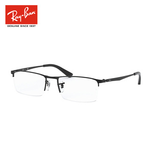 雷朋近视眼镜框架男女款超轻商务半框舒适防蓝光可配度数0RX6281D