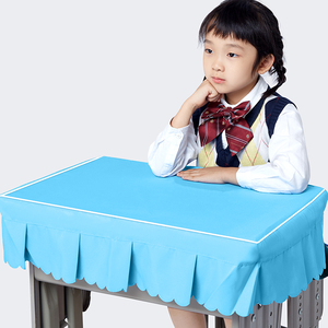 小学生桌布桌罩课桌套罩40x60天蓝色防水课桌布学校教室书桌桌套