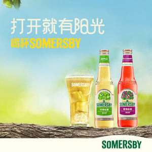 Somersby夏日纷水果酒苹果/黑莓味嘉士伯果味酒女微醺330ml*24瓶