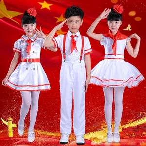 少儿合唱服演出童服我是红领巾中小学生歌唱祖国诗朗诵服装少先队