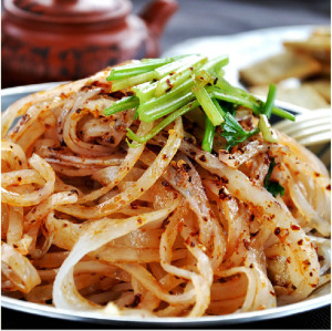 米皮凉皮擀面皮 小吃培训调料技术配方商用的教程创业项目加盟 炒