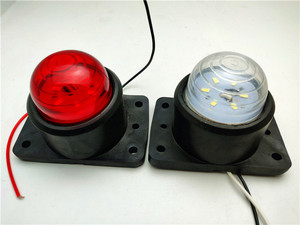 汽车货车箱货警示灯24V红色白色小灯后尾灯限高灯示高灯四角灯