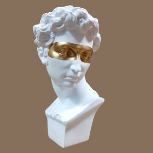 15cm高小卫朱利亚诺·美第奇树脂北欧人物小头像彩色雕像美术用品