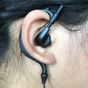 单边耳机挂耳式耳塞带麦有线控手机音乐运动单线耳麦左右通用