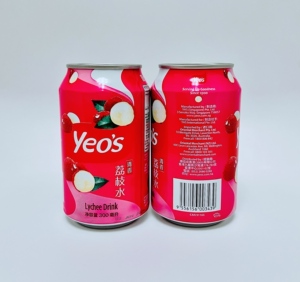 香港进口饮料yeos杨协成荔枝水 300ml*24罐 夏日清凉果味饮品