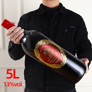 5l装十斤装法国原瓶进口御皇龙船1868干红葡萄酒聚餐摆件大瓶红酒