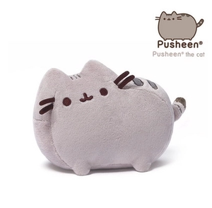 包邮正版pusheen 胖吉猫公仔节日礼物毛绒公仔玩具可爱猫咪玩偶