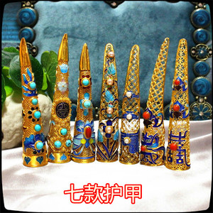 00李娟水晶店淘宝延禧攻略富察皇后同款清十八子手串花帽景泰蓝掐丝