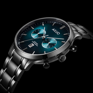 艾诺手表男官方正品时尚潮流防水学生腕表多功能运动男士石英手表