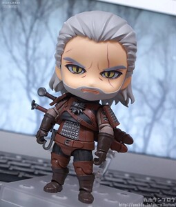 日版gsc 巫师3 粘土人 狂猎 杰洛特 白狼 q版可动手办 正版现货