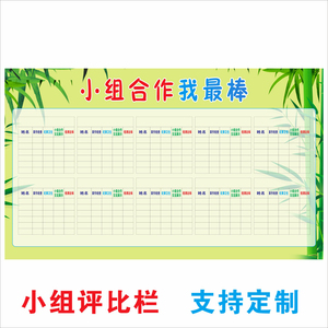 班级文化小组评比栏墙贴小学生小组合作我最棒教室布置装饰